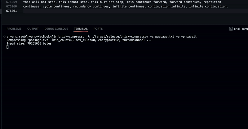 Brick Grammar Compression Algorithm